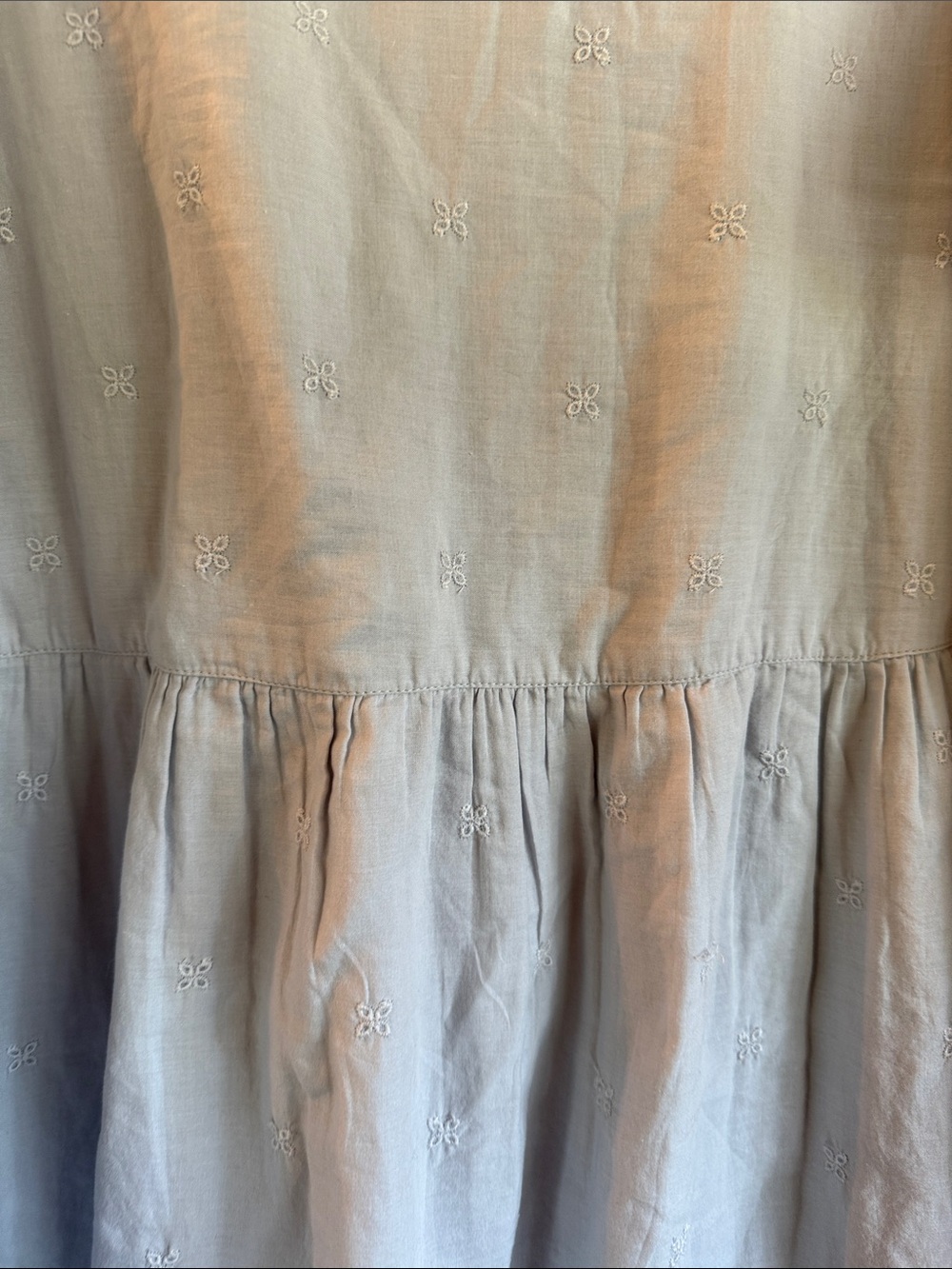 Universal Thread Pale Blue Eyelet Cotton Dress - Picture 7 of 7